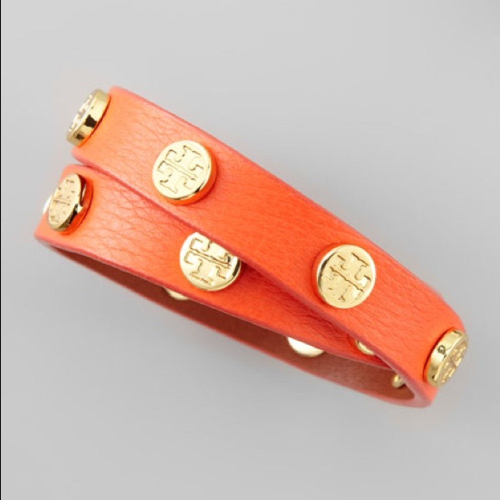 Orange Tory Burch Wrap Bracelet